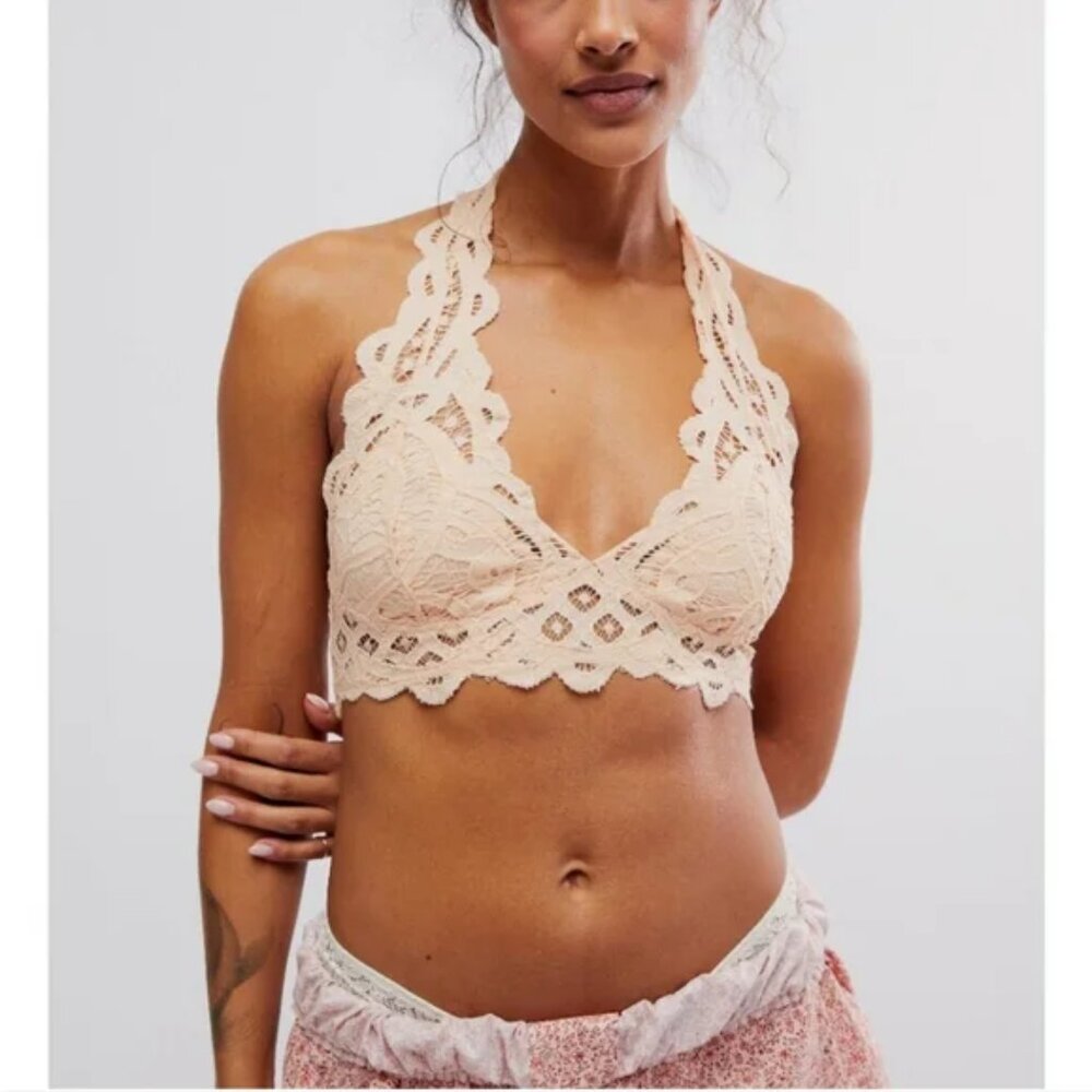 NWT Free People Adella Halter Bralette Size Small